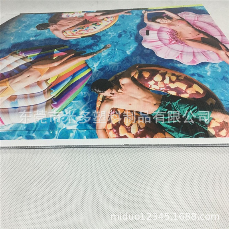定做水上游乐园广告牌 塑料瓦楞中空板游乐园广告标牌图片
