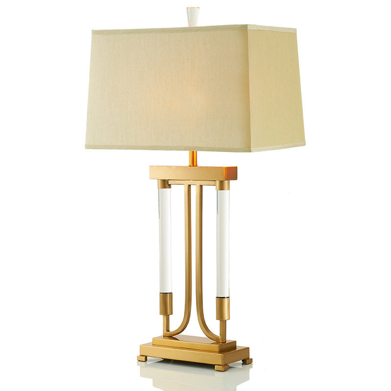 简约现代美式时尚水晶玻璃棒设计样板房客厅酒店大堂别墅装饰台灯