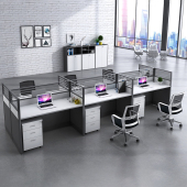 北京办公家具职员办公桌椅组合工位屏风财务4人6人办公室电脑桌子