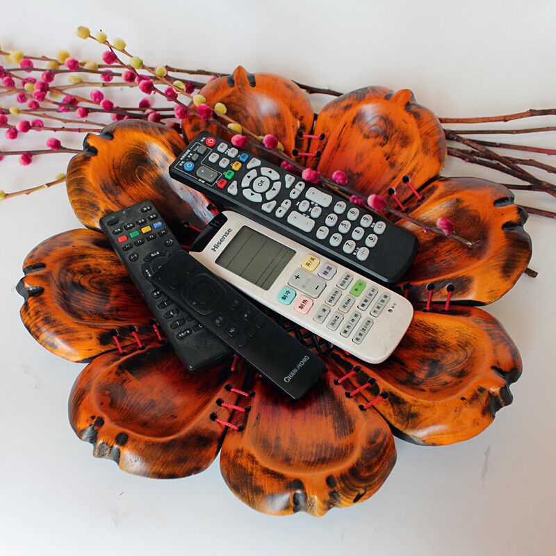 茶几上装水果的果盘家用中式木质果盘坚果实木水果盘创意客厅摆件