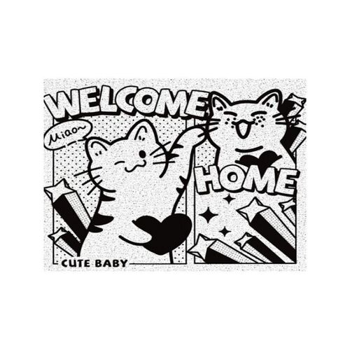 卡通入户门地垫进门脚垫家用PVC丝圈门口垫进户门大门口地毯裁剪 - 封面