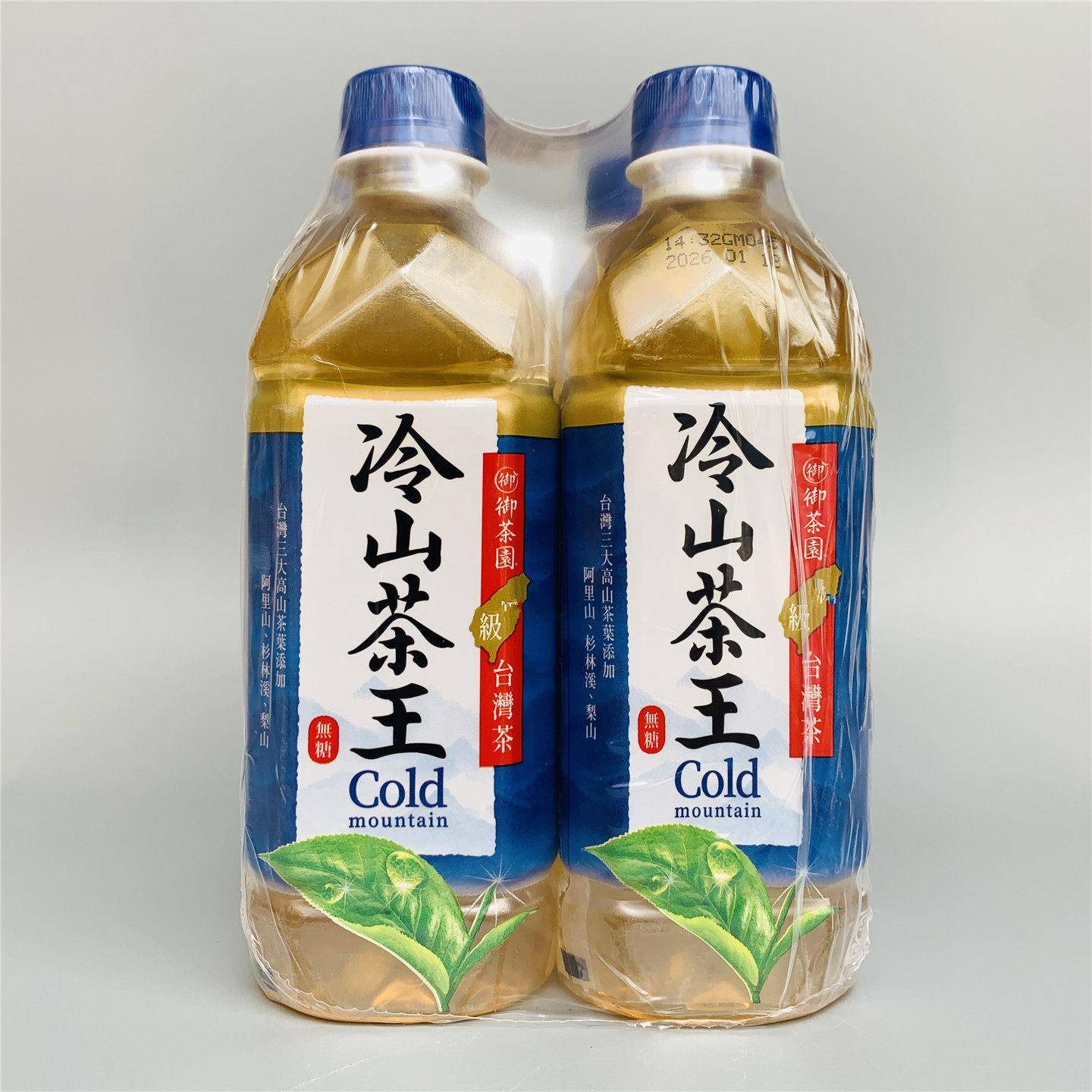 台湾采购 御茶圆冷山茶王无糖饮料乌龙茶绿茶饮料500ml*4瓶