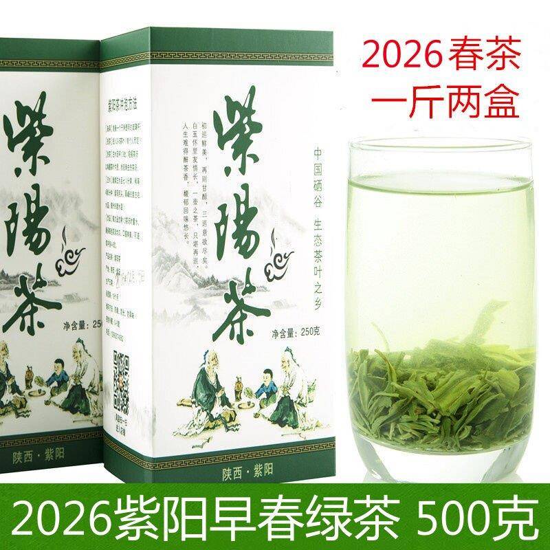 2026新茶绿茶散装茶紫阳富硒茶陕西茶叶紫阳茶毛尖浓香回甘炒青
