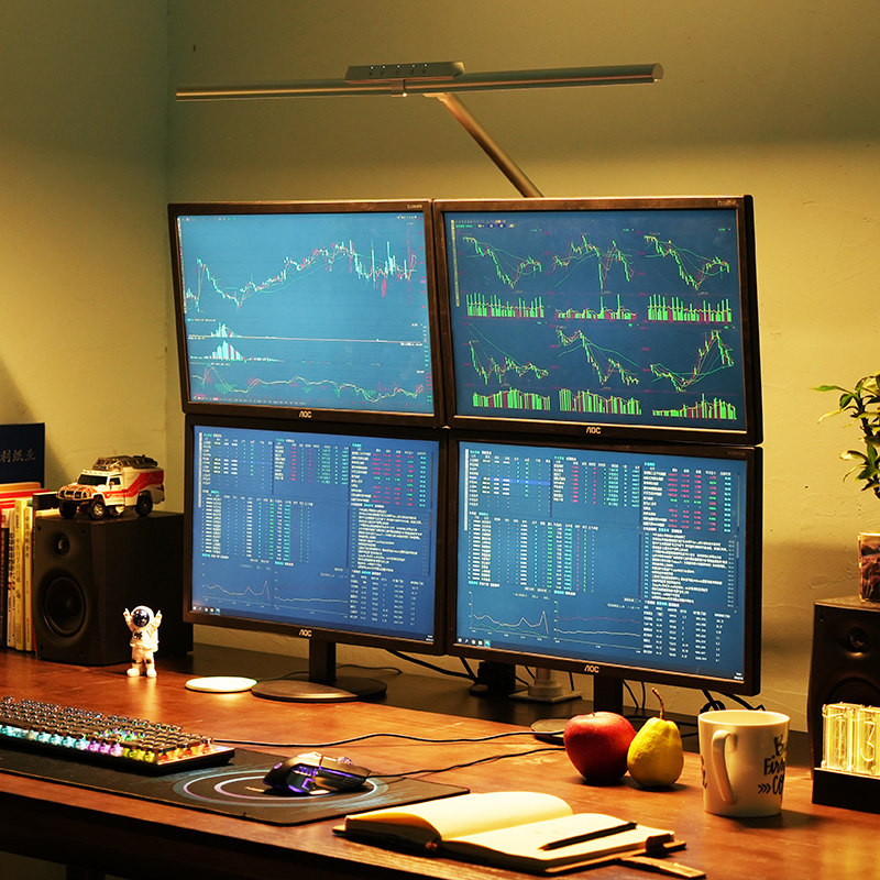 夹式护眼灯LED台灯学生学习工作全光谱国AA级预防近视电脑屏幕灯