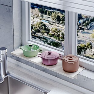 免打孔厨房窗台置物架窄款加宽延伸板改造空间利用阳台窗沿收纳架