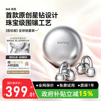 塞那S6SUltra小星环蓝牙耳机无线耳夹式气骨传导运动2026新款翻译