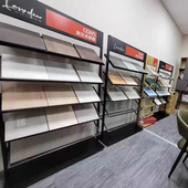 石材样品展示册架色卡橱柜门色板落地摆放样块瓷砖架铝扣板集成架