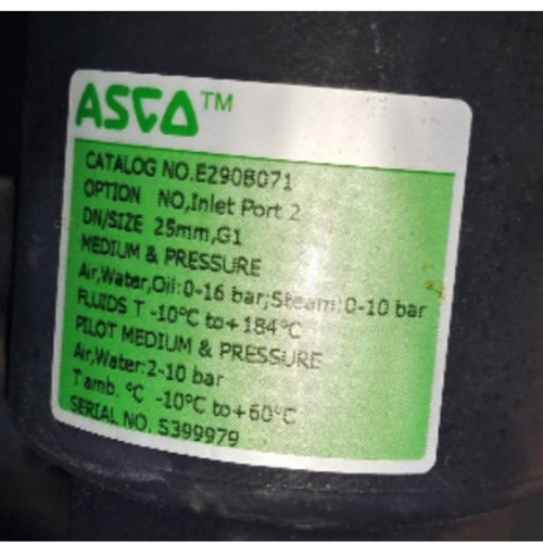 ASCO角座阀E290B071停产 替代型号E290D1450SA0000