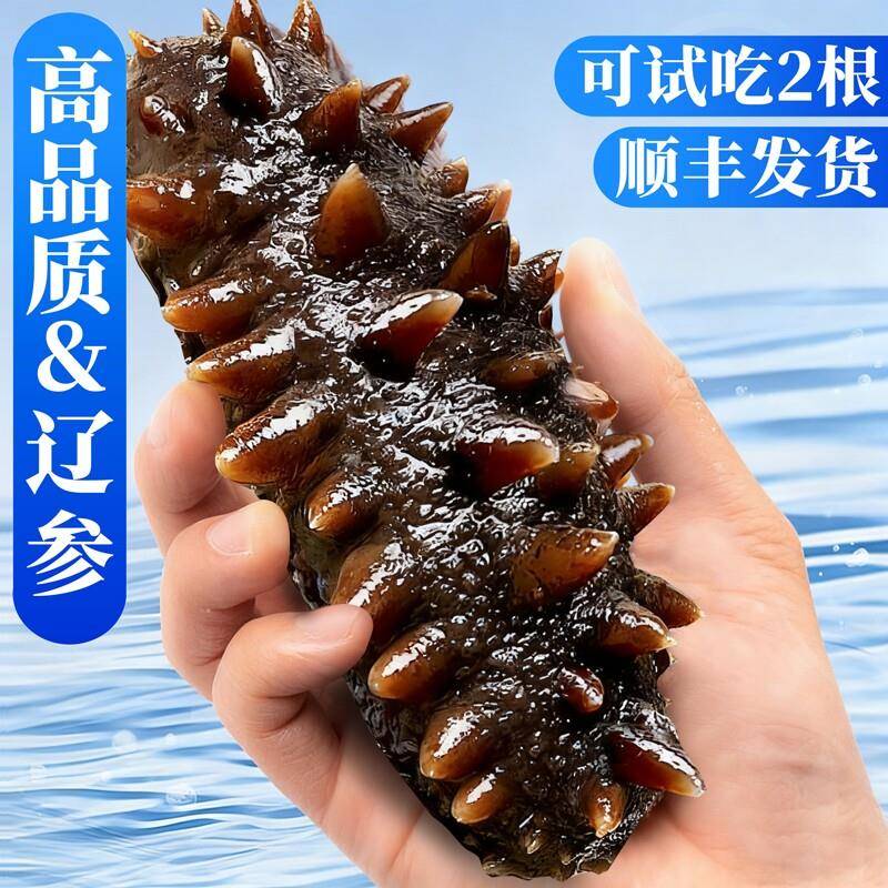 即食海参干货500g特价大连鲜活鲜食辽参海生叁孕妇刺参礼盒单个装