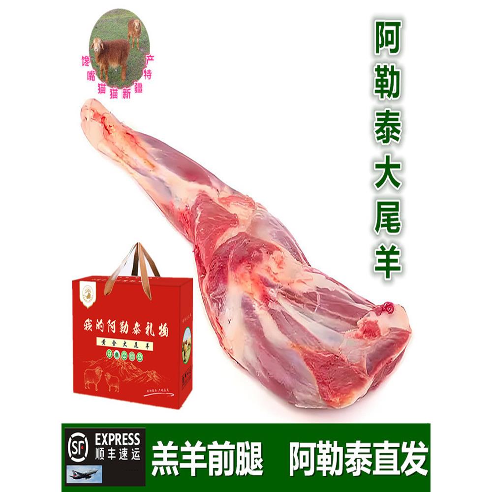 新疆阿勒泰大尾羊 草膘羔羊前腿 新鲜羊肉精细分割无膻阿勒泰直发