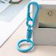 多彩弹簧钥匙扣挂钩配件创意个性 双头开口书包汽车钥匙环圈腰挂链