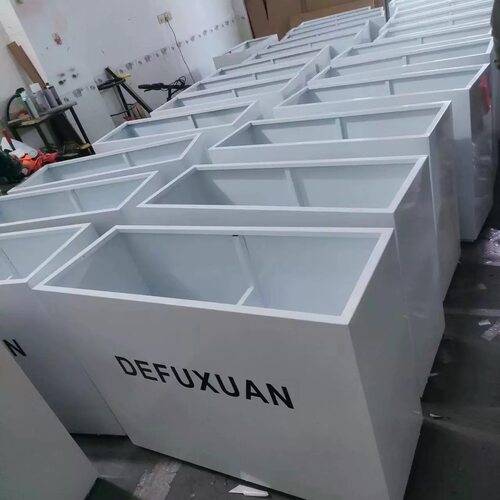 铁艺广场花坛户外花箱围栏室外摆街道不锈钢花槽长方形花盆售楼部