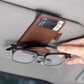 汽车车载眼镜夹遮阳板墨镜夹内主驾眼镜盒车用收纳盒眼镜架多功能