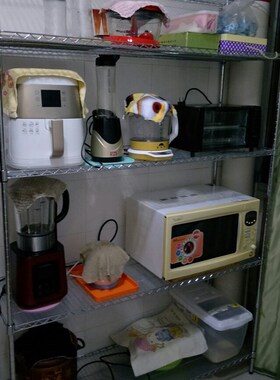 家用五层收纳架墙角置物架厨房落地储物架储物间阳台整理架5层架