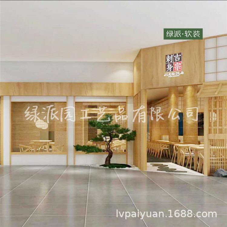 各种场所走廊大型仿真植物松针树 家居客厅花园观赏人造白色松树