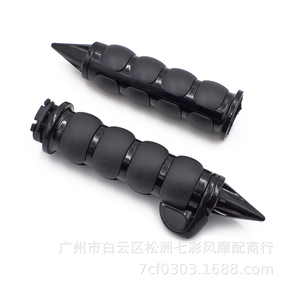 摩托车油门尖头把手 改装CNC铝合金手把胶 高质量手把套
