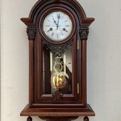 客厅 美式 可座可挂实木机械座钟打响整点报时上链大挂钟表美式 欧式