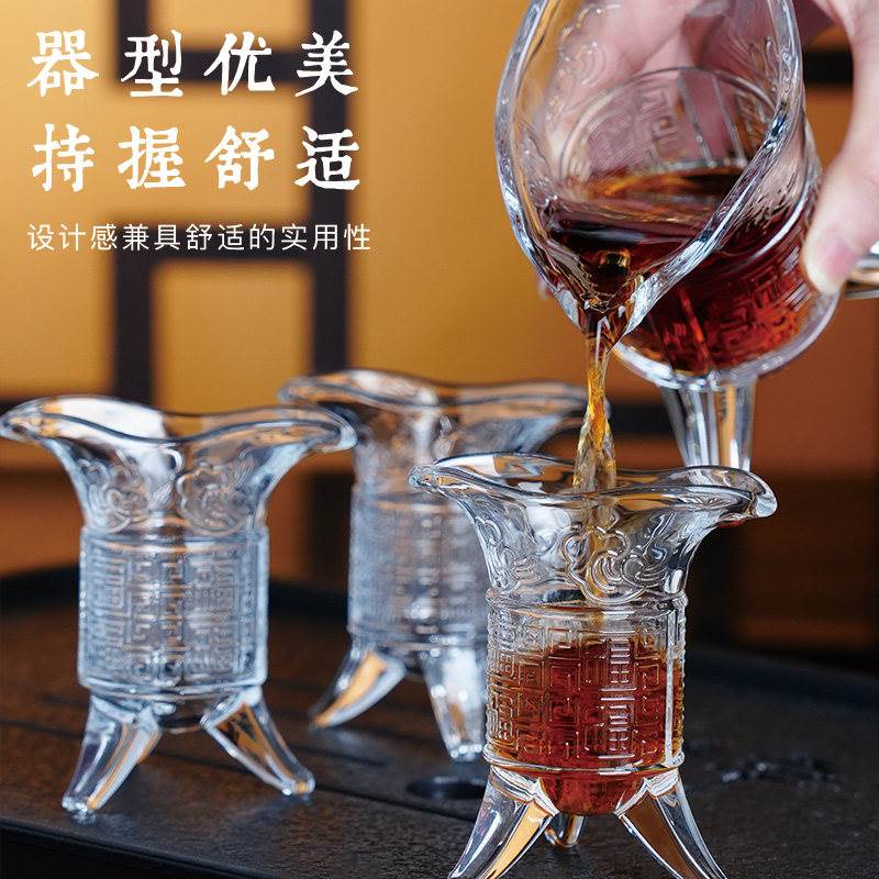 帝王杯中国风酒杯仿古浮雕秦王杯创意酒具白酒杯烈酒杯图片