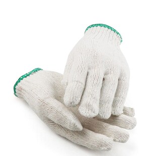 包邮 棉纱手套纱线劳保手套700克800克900G 防护作业耐磨工作36双