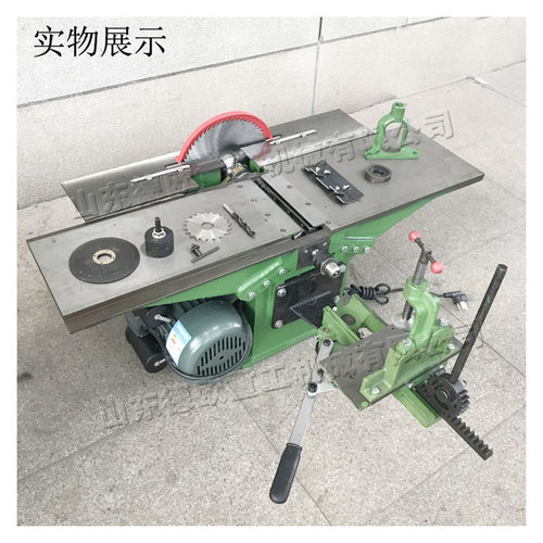家具厂木工刨削锯 三合一刨床平刨机 小型台式木工厂切割刨木机