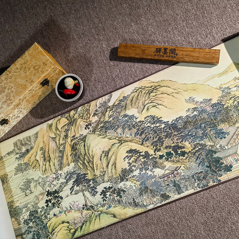 清 徐扬 姑苏繁华图复古字画人物风景手卷高清微喷复制客厅装饰