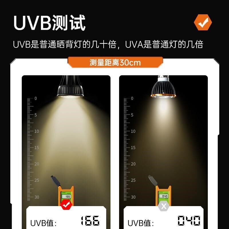 全光谱小乌龟晒背灯攀爬宠物专用照背灯补钙uva取暖uvb加热保温灯