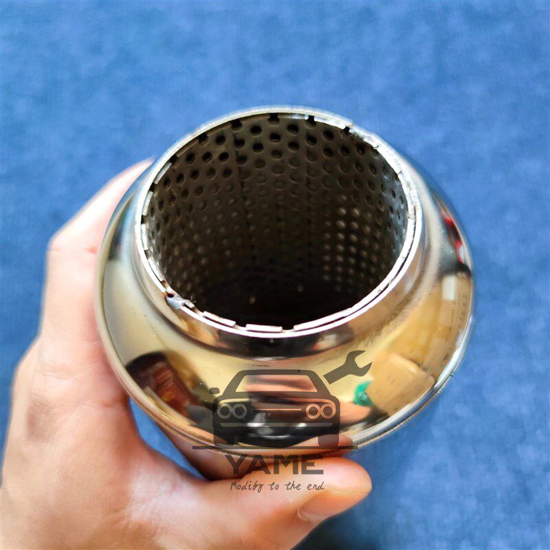 中段改装直通排气管通用 网芯直排消声中鼓 降噪减少共振马力提升