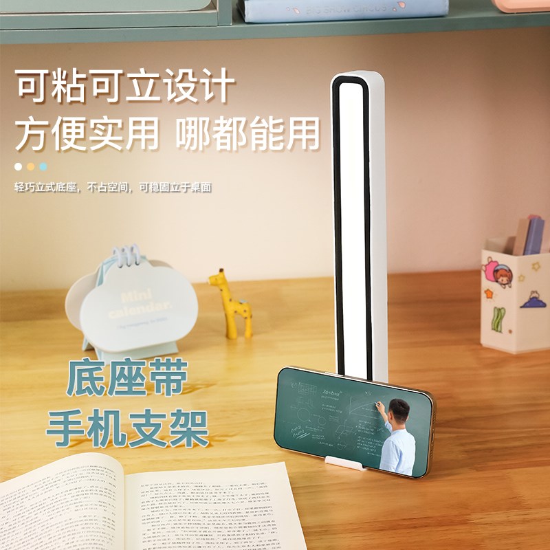 小台灯护眼学习专用寝室老式磁吸多功能usb插电充电款迷你白炽灯图片