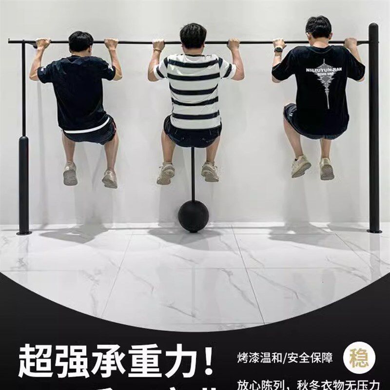 服装店展示架黑色挂衣架上墙壁挂陈列架铁艺烤漆男女装店专用货架