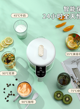 俏小甲电热水壶家用玻璃开暖水瓶泡茶壶调奶器恒温烧水壶大容量