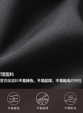 吉约蒙西服套装男士商务西装外套黑色修身职业正装男新郎结婚礼服