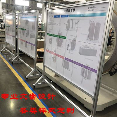 车间生产管理看板 质量管理看板 定做仓库目视化看板挂墙磁性展板