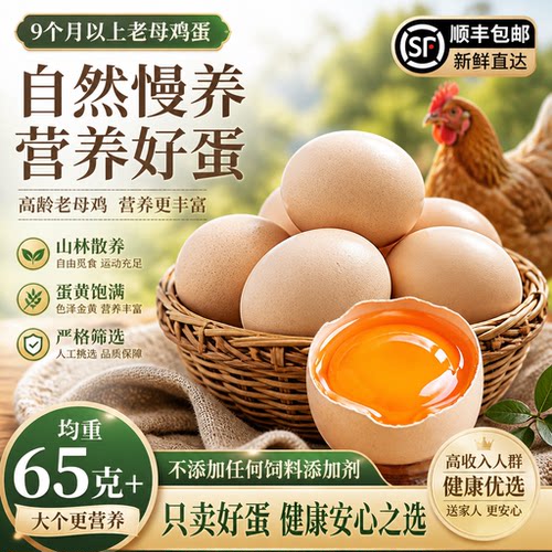 大码老母鸡鸡蛋【顺丰次日达】