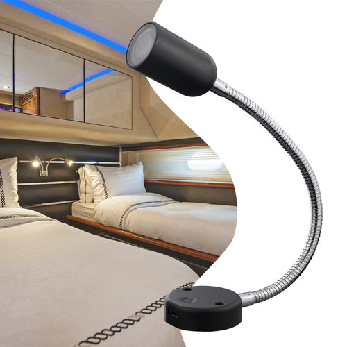 LED万向软管360°旋转壁射灯