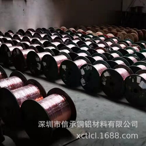 现货C1020紫铜扁线 T2红铜线材 C1100环保紫铜线 接地紫铜扁线