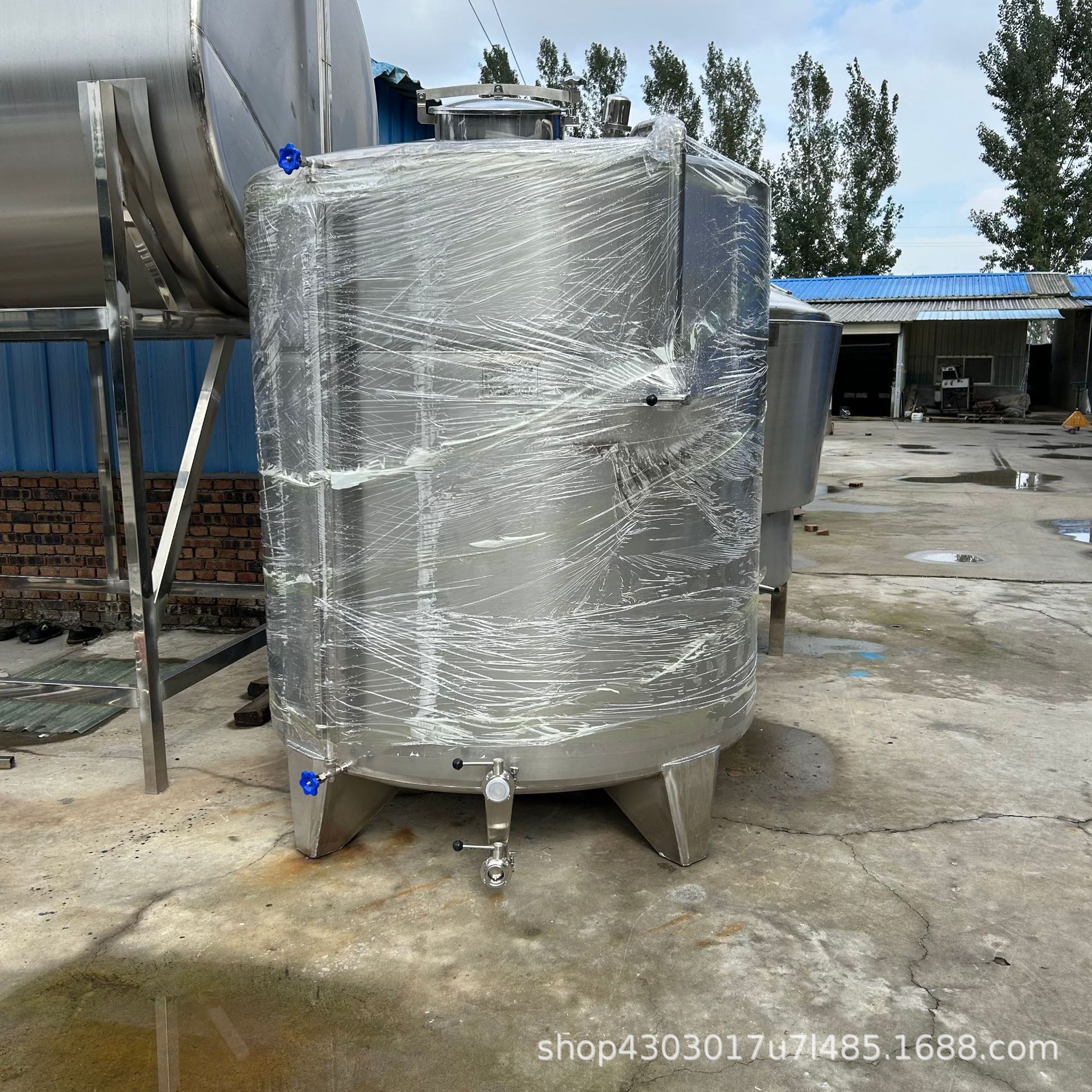 不锈钢5立方储水罐 304工业用水储蓄罐 立式液体储存容器