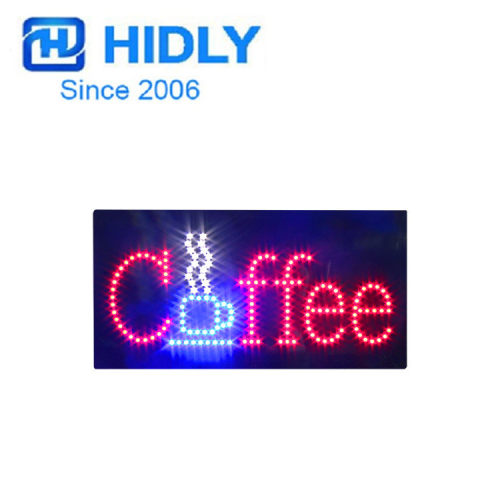 广东厂家标识牌亚克力 LED告示牌 炫彩灯箱LED COFFEE