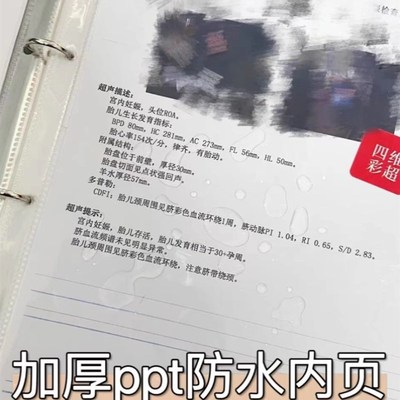 孕检收纳册2024龙宝宝预产期检查单收纳孕妇孕期文件夹产检报告单