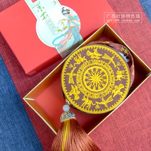 广西手工艺品礼品 壮族布艺铜鼓香馨香料布鼓 民族特色装饰记念品