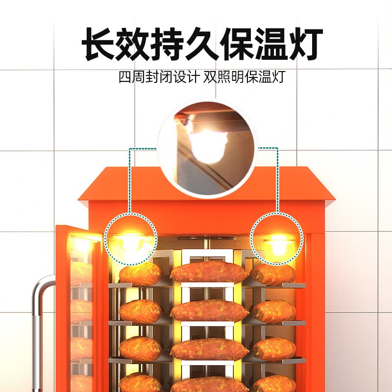 猛世台式烤红薯机商用街头摆摊神器圆形电烤地瓜机全自动烤梨