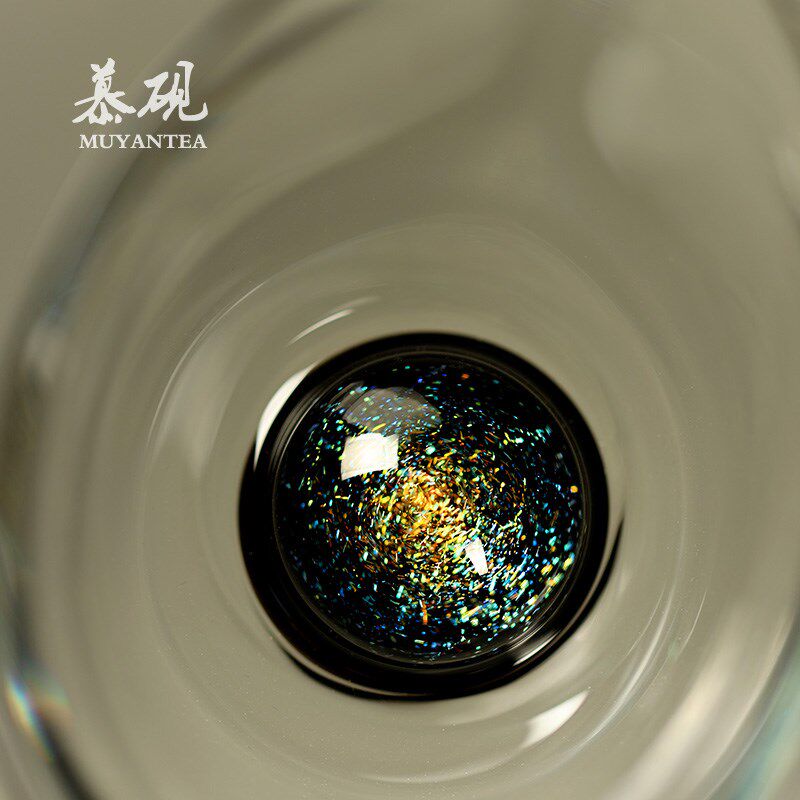 慕砚高透玻璃公道杯魏小玻高硼硅耐热分茶器茶海断水掌心宇宙公杯
