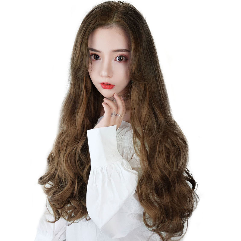 假发片女长卷发大波浪一片式u型中长发套网红时尚长直发无痕接发