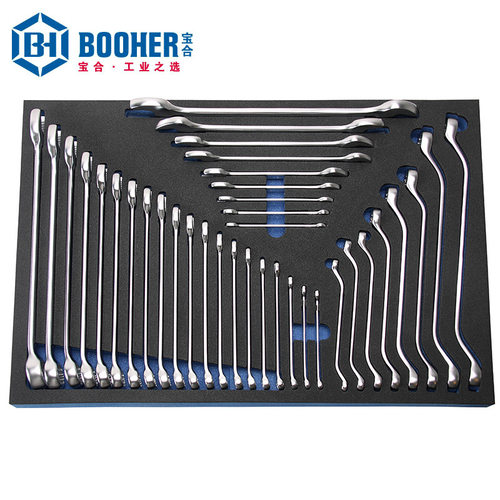 Booher宝合手动工具 37件扳手组套 BH1803301 机修汽修工具组