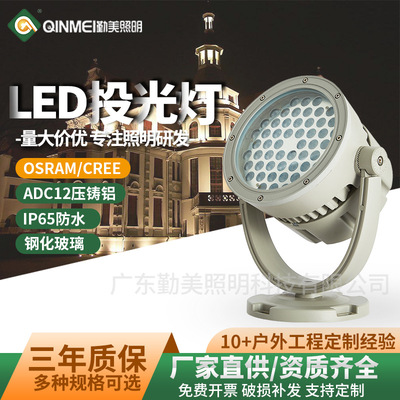 LED射灯照树射树地插灯户外防水景观园林草坪灯圆形聚光灯投光灯