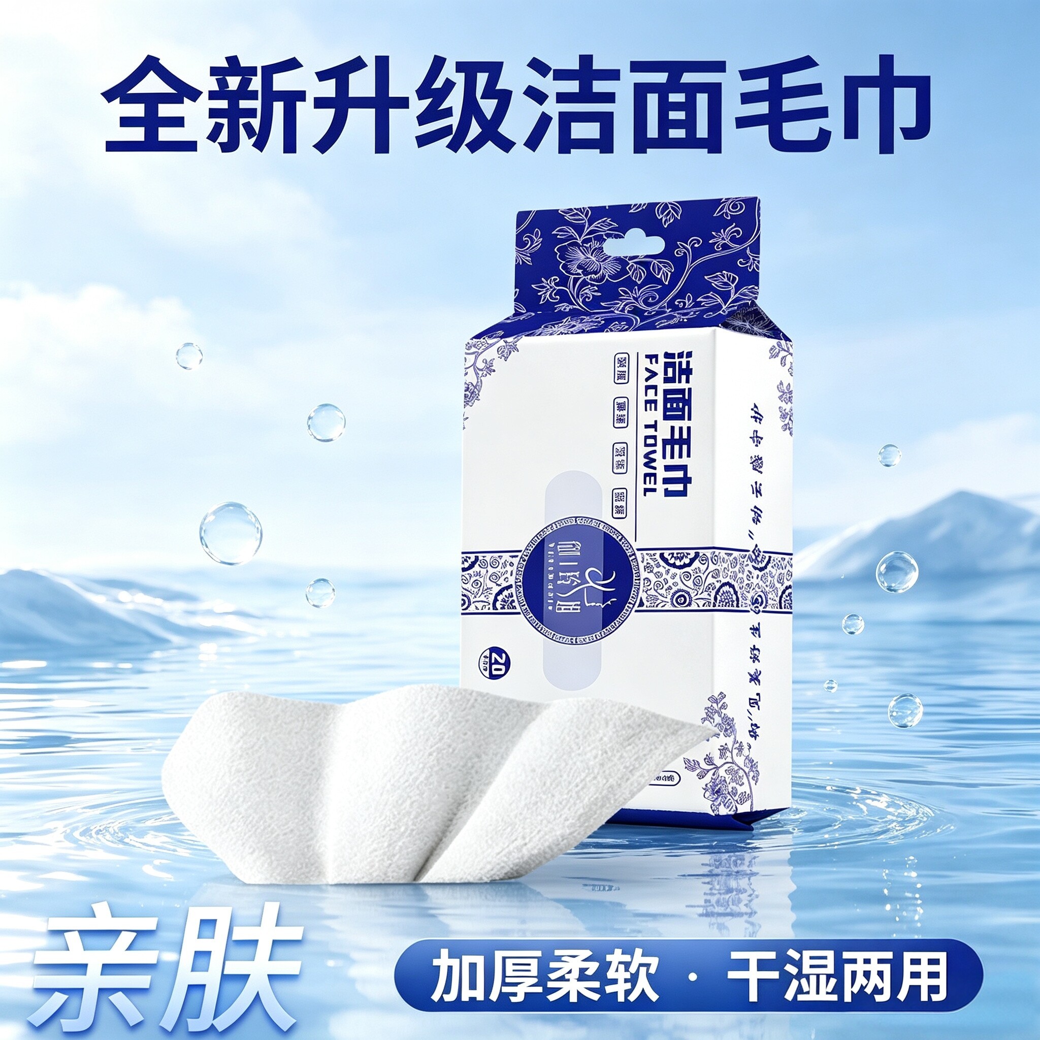 洁面毛巾加大加厚洗脸巾柔软热敷毛巾抽取式非一次性擦脸巾YG