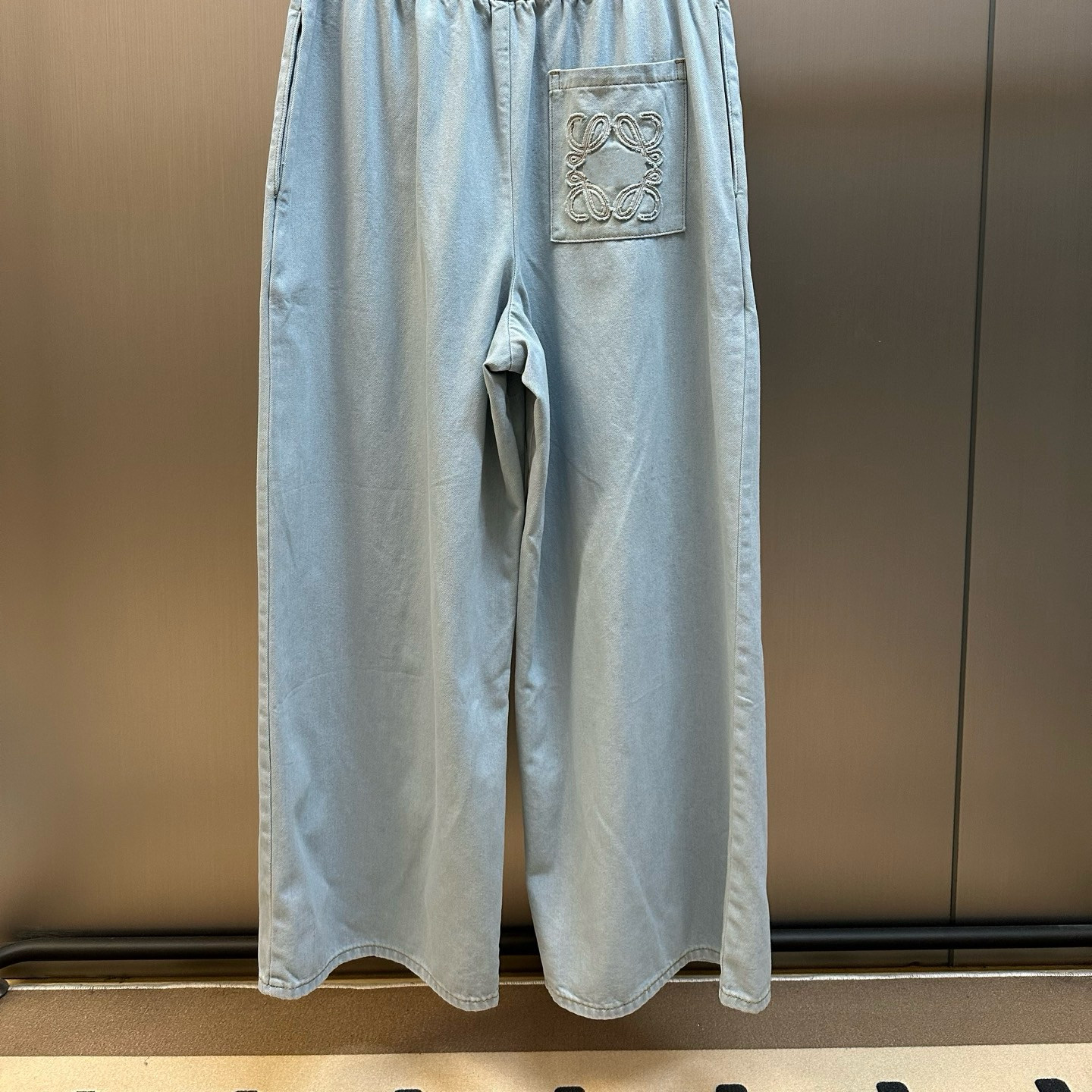 LOE正确版刺绣单宁布牛仔裤男女
