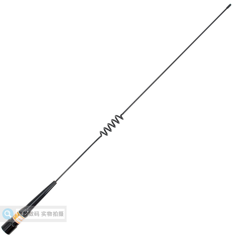 车载对讲机天线 车台高增益信号苗子 电台加感黑色弹簧防震61.5cm