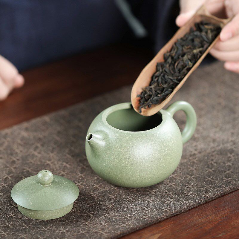 宜兴紫砂壶家用泡茶壶纯全手工壶茶具名家谢晓东原矿豆青泥西施壶