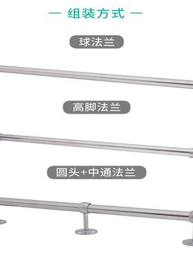 304不锈钢圆管柜子里面的挂衣杆晾衣杆橱柜衣柜浴室固定挂衣通