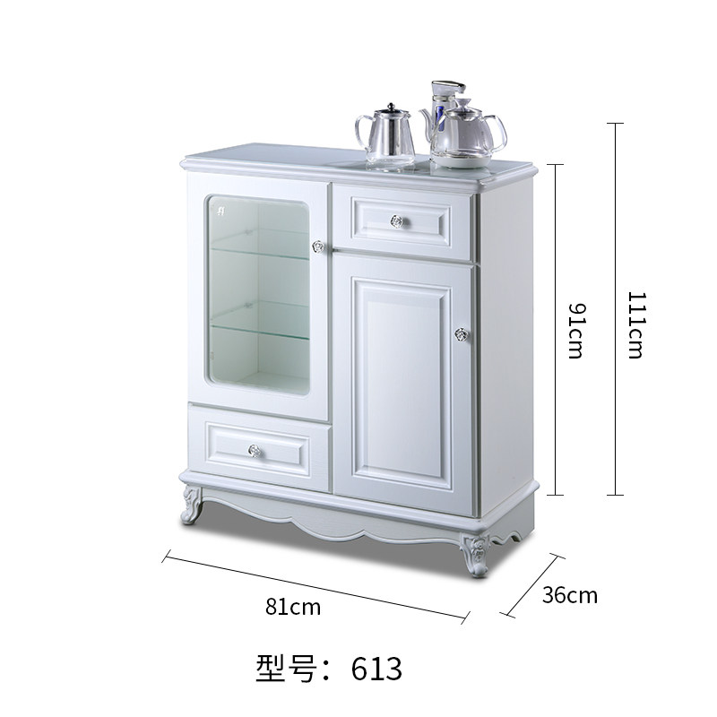 2023新款欧式茶吧机家用餐边柜全自动上水饮水机柜立式智能茶水柜